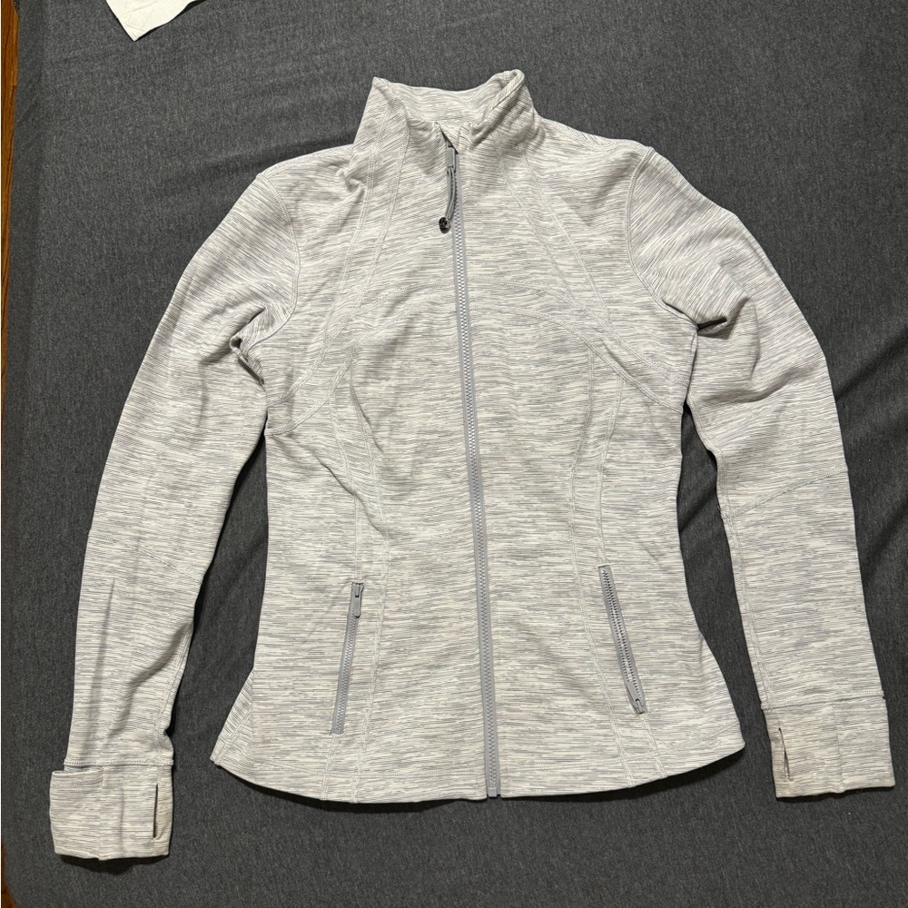 lululemon athletica Gray Zip-Up Jacket - size 10
